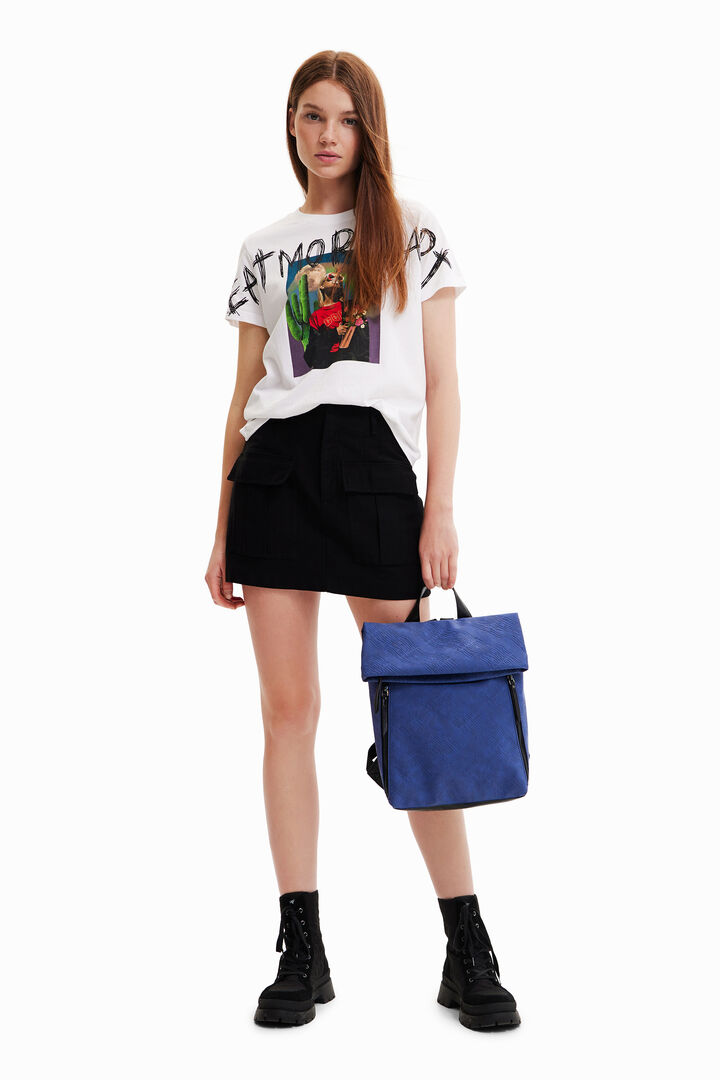 Flap and logo backpack | Desigual
