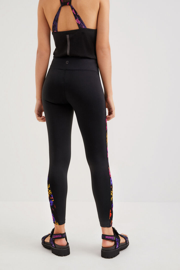 Leggings flores y transparencias | Desigual