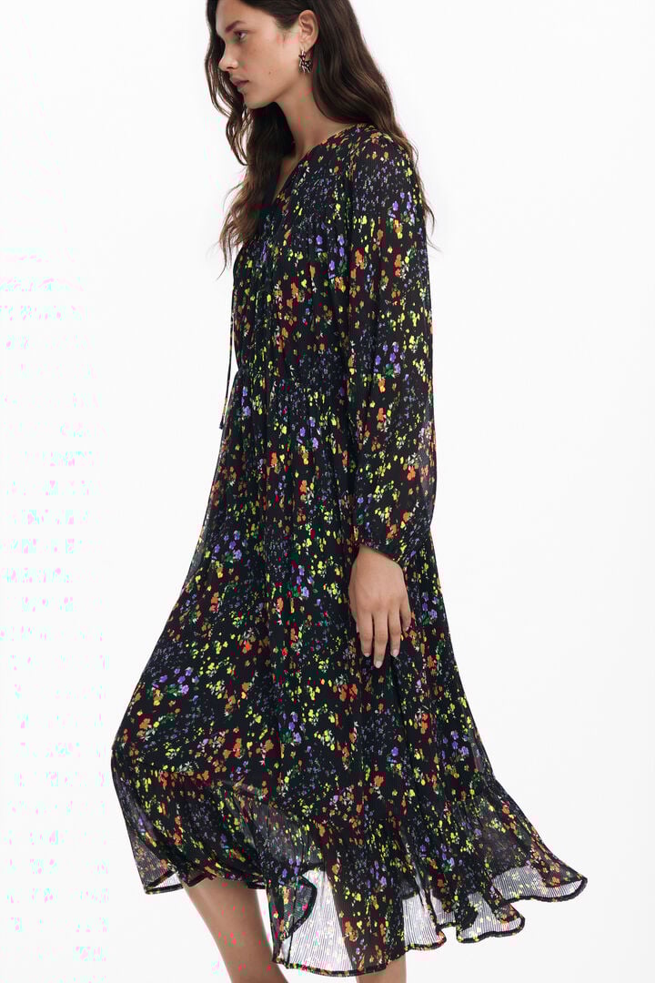 Vestido midi flores | Desigual