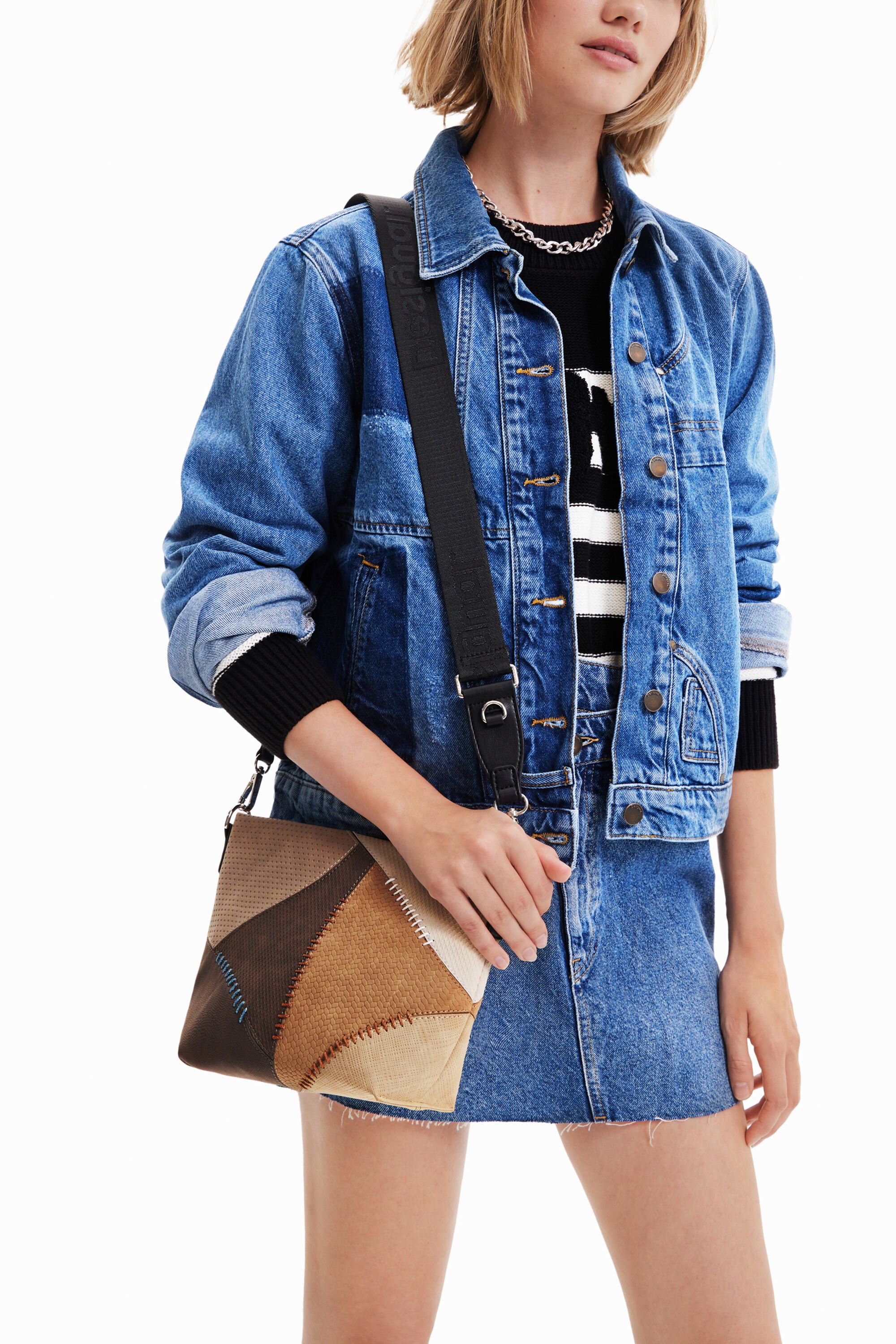 Patchwork crossbody sale bag