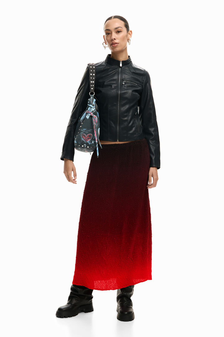 Mandarin collar jacket | Desigual