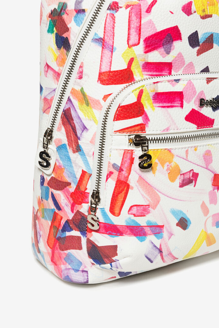 White Confetti Lima Rucksack | Desigual