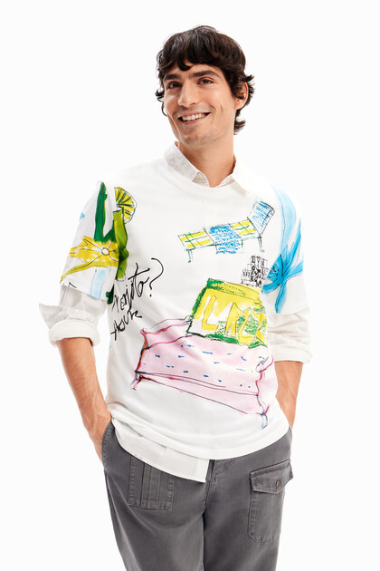 T-Shirt kurze Ärmel Illustration