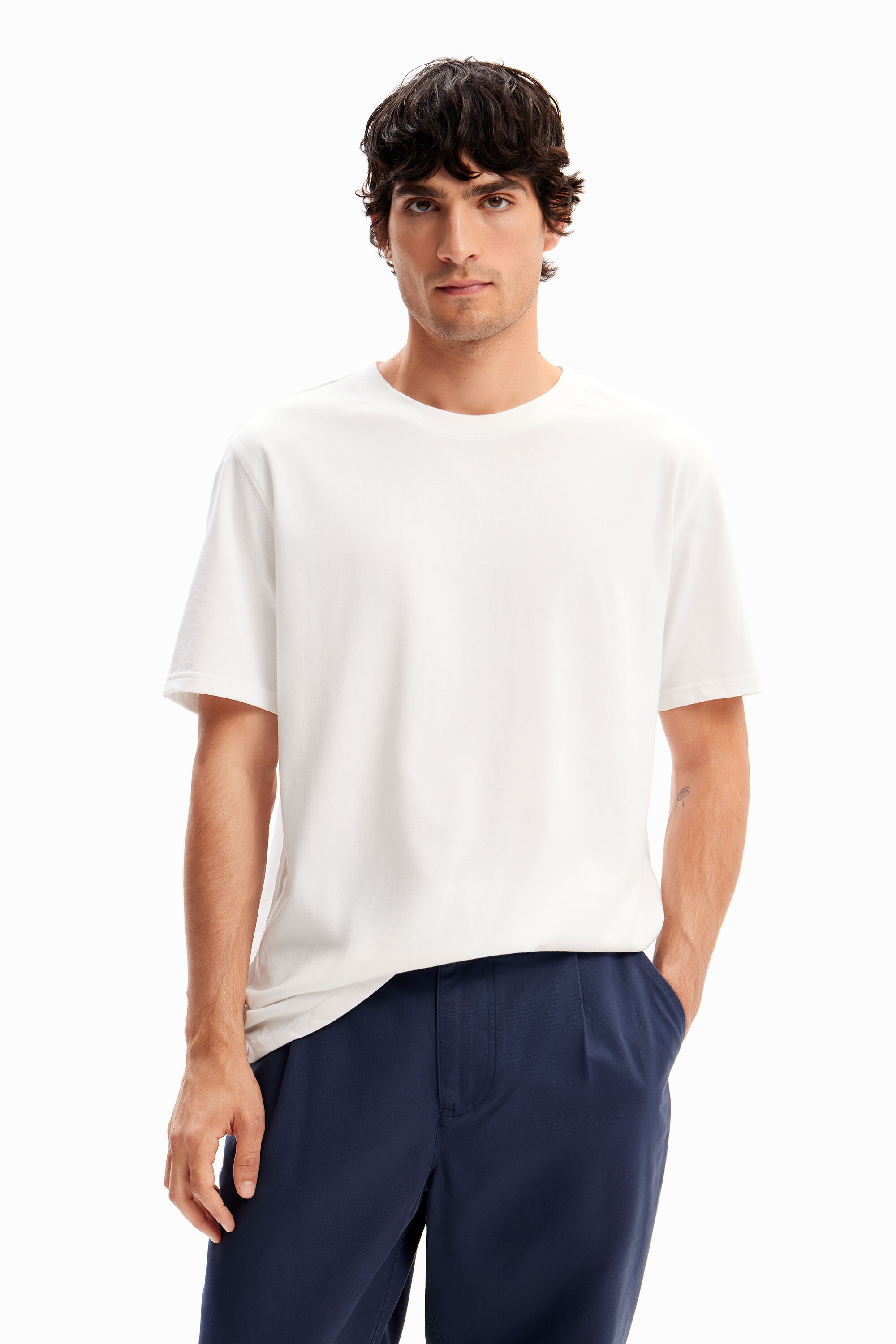 Desigual Plain seamed T-shirt