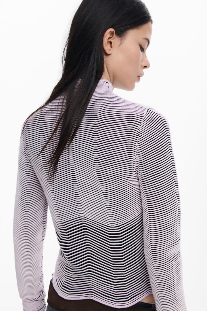 Striped textured sweater | Desigual