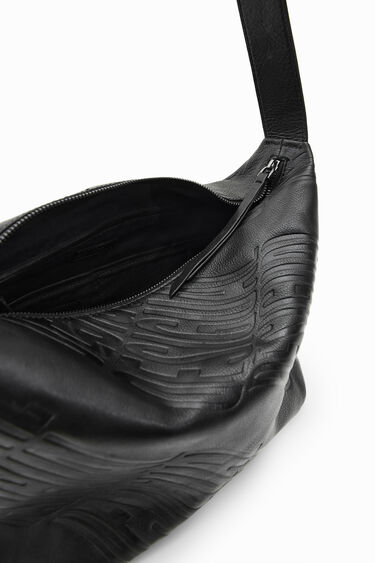 Large leather logo bag | Desigual