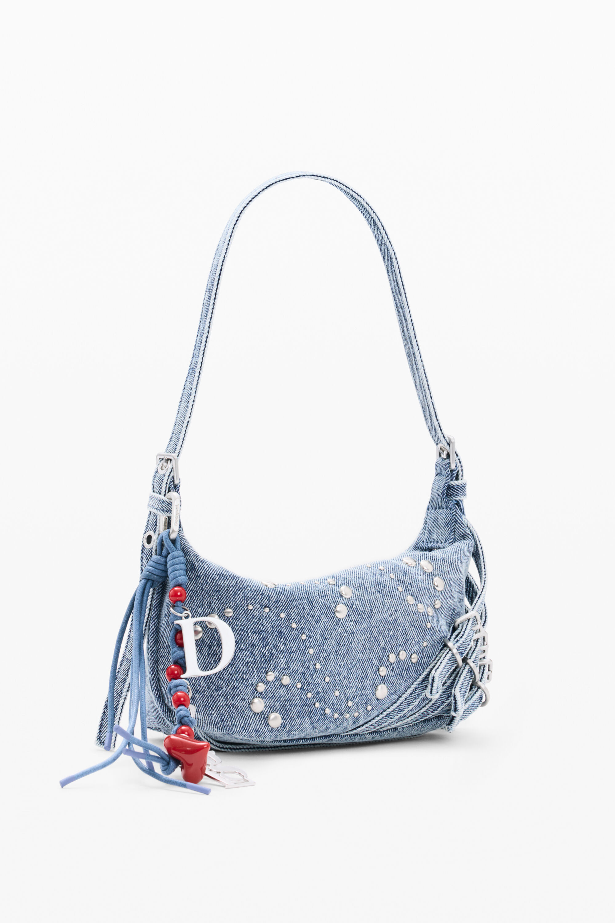 【セール】新品✨Desigual 2025新作 多収納レディースバッグ 小さなデニムバッグ 青 レディースアクセサリーの I Desigual.com