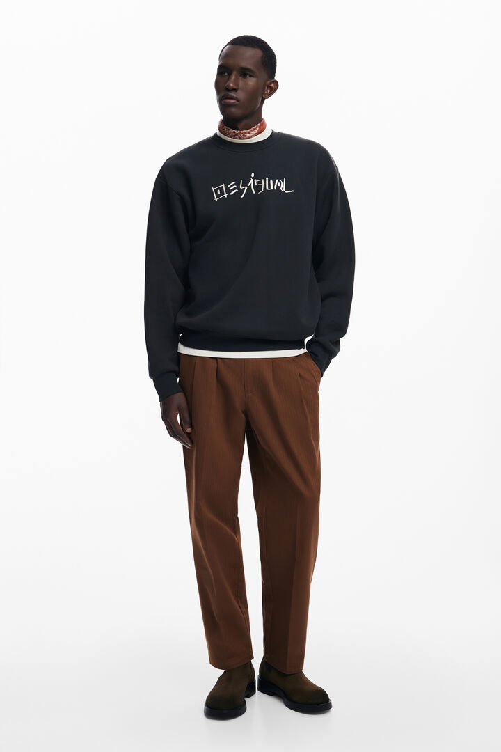 Embroidered sweatshirt | Desigual