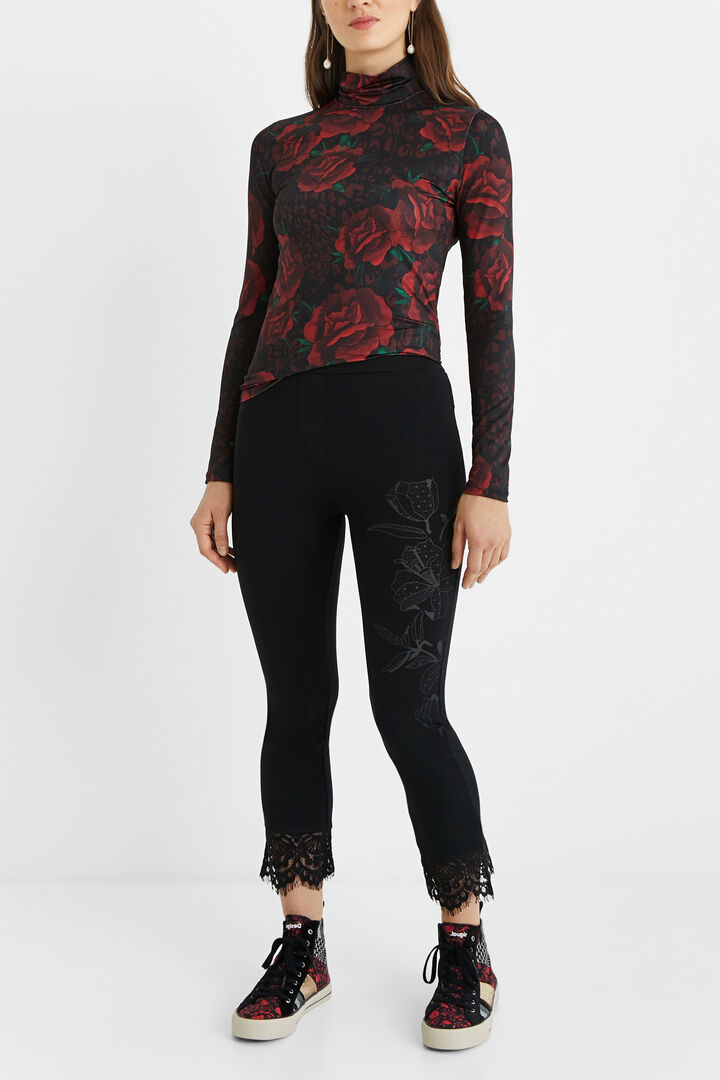 Camiseta slim rosas | Desigual