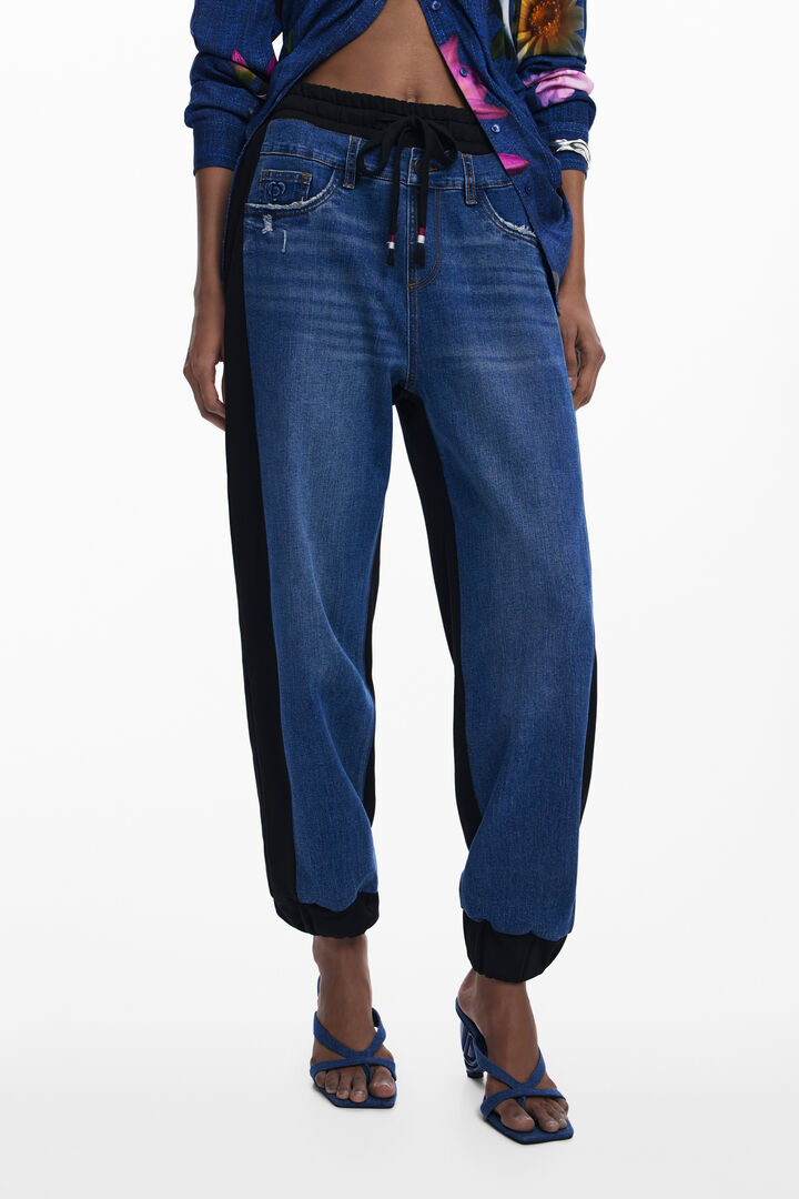 Jeans jogger a contrasto | Desigual