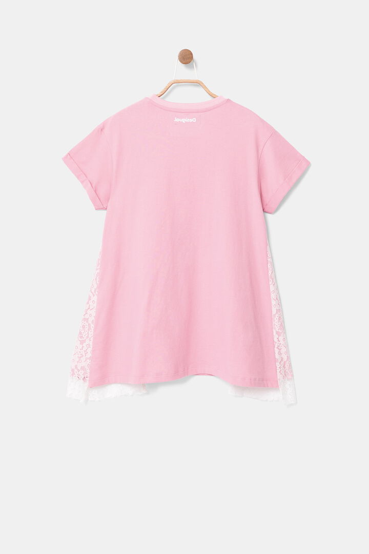 T-shirt dress with lace | Desigual