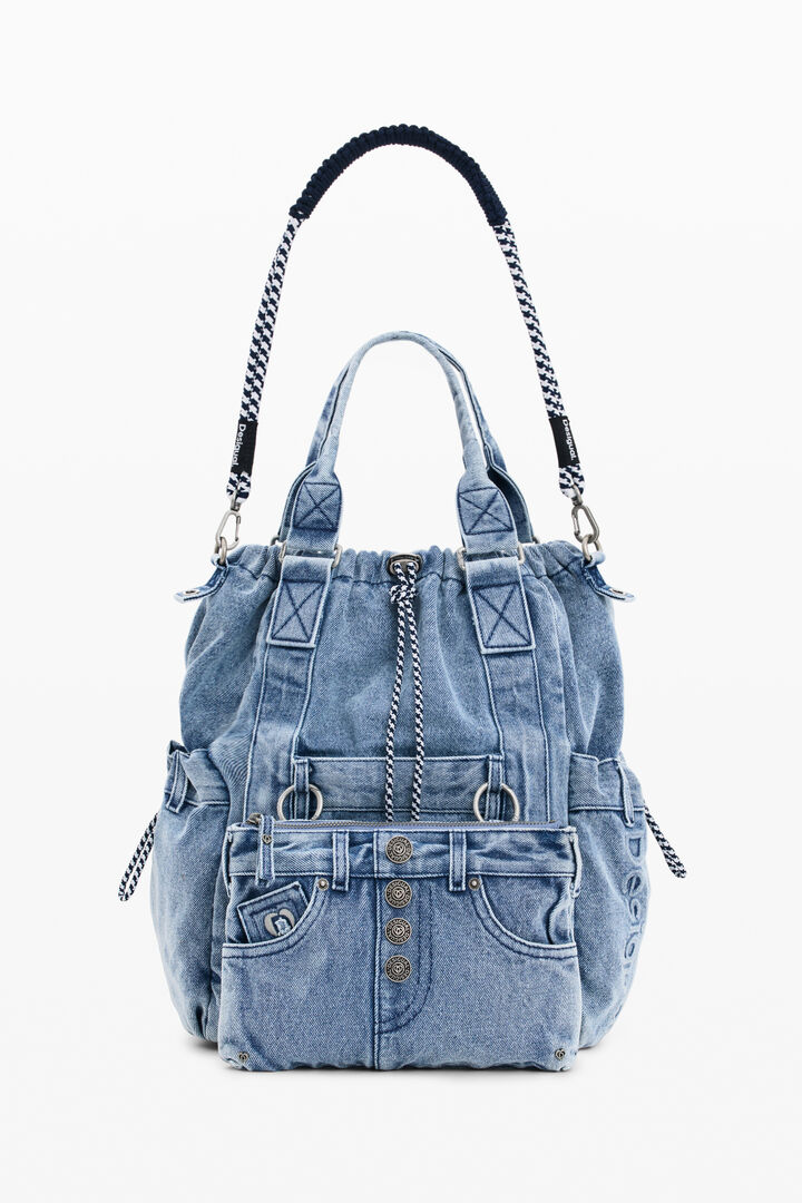 Mochila denim grande