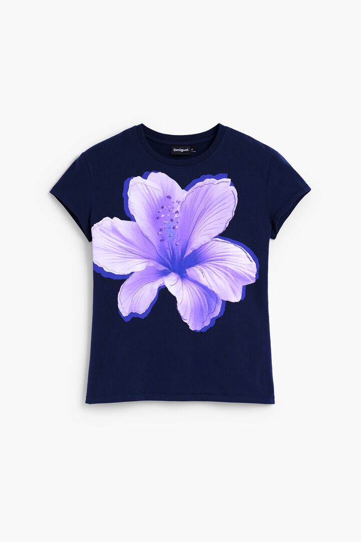 Camiseta com estampa floral