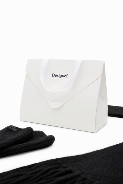 Geschenkbox Schal und Handschuhe mit Fäustlingen