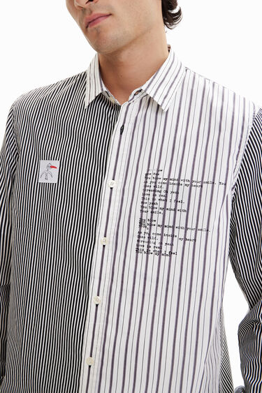 Half-and-half striped shirt | Desigual
