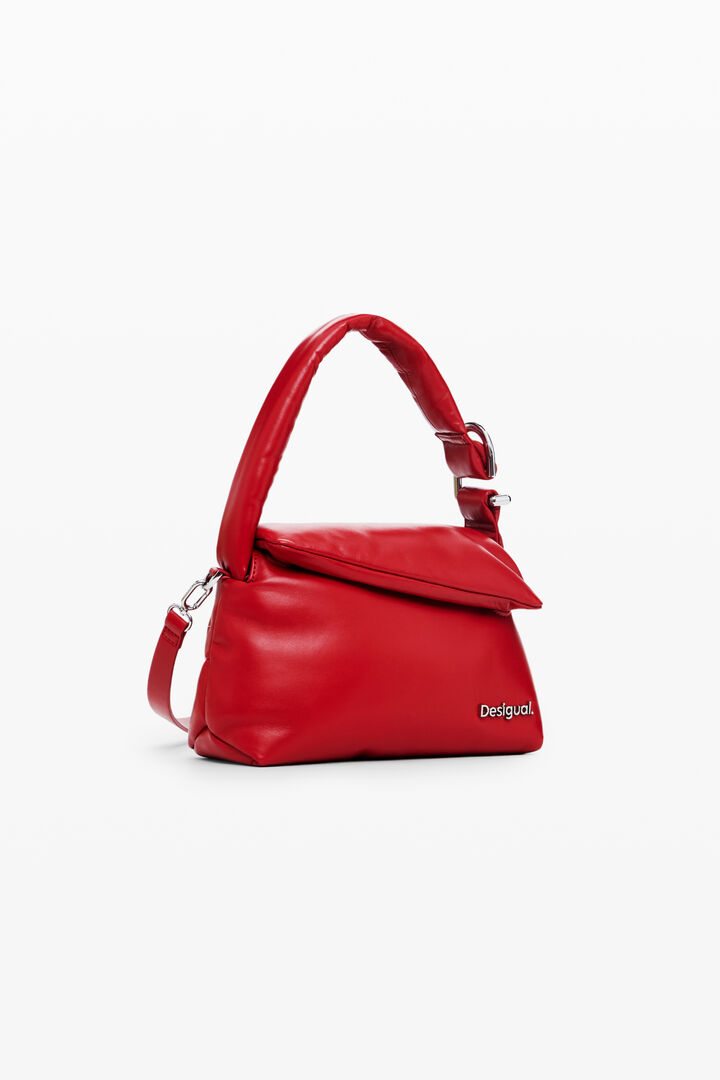 Bolso acolchado 100% piel pequeño | Desigual