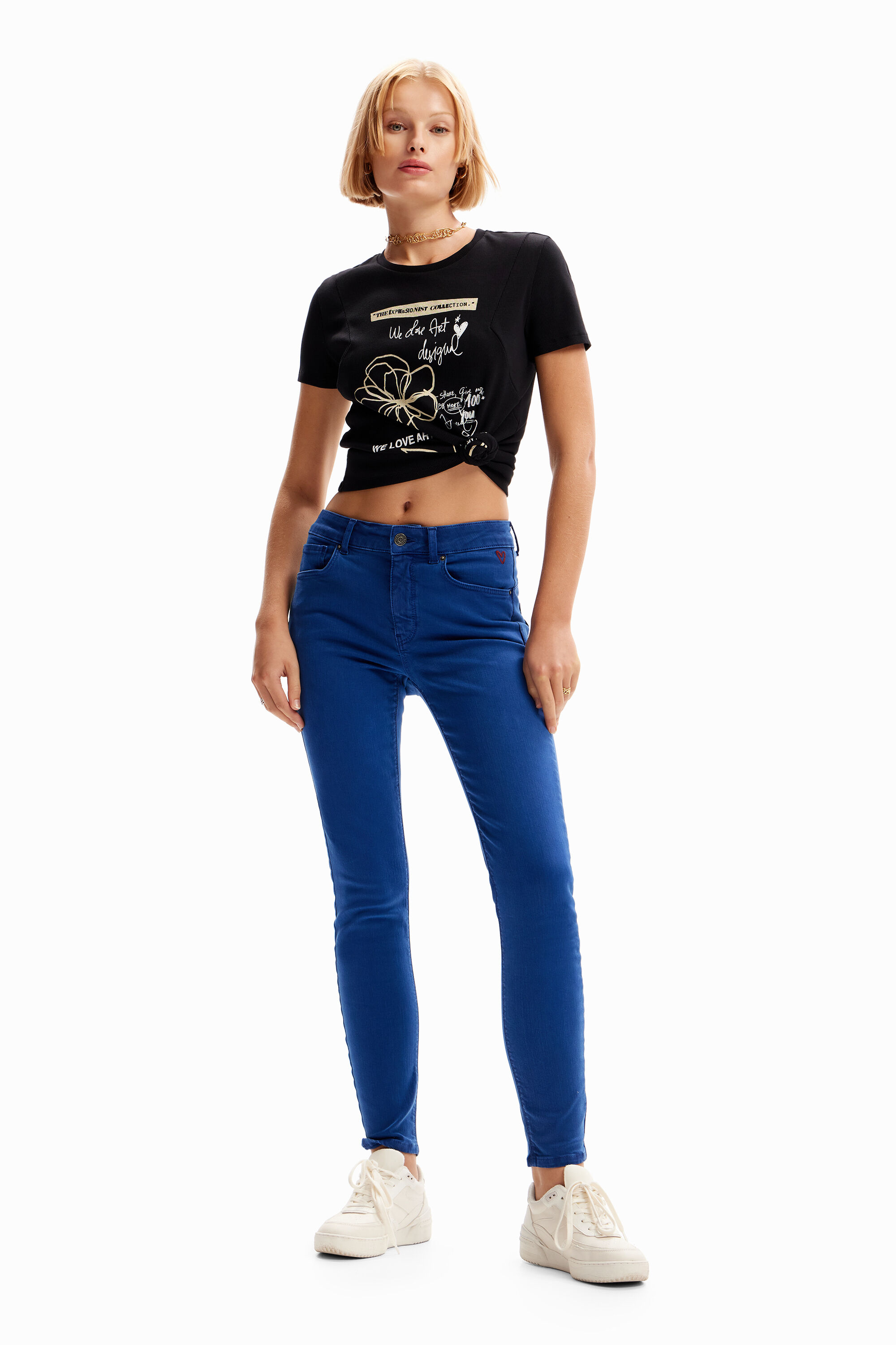 Desigual Push-up skinny jeans