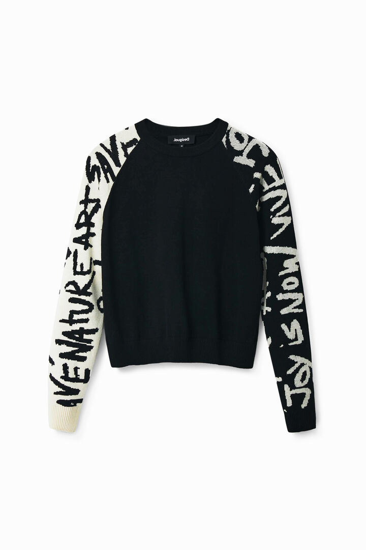 Manifesto sleeves jumper | Desigual
