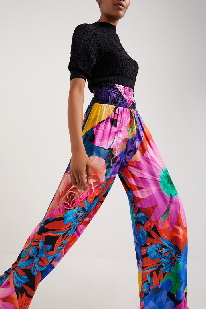 Floral palazzo trousers | Desigual