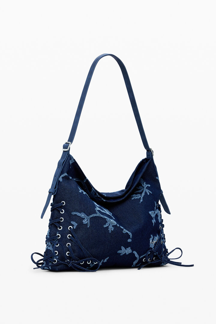 Medium devoré denim bag | Desigual