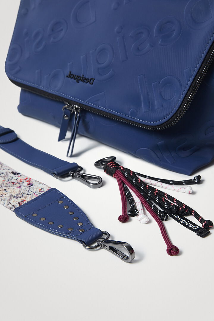 Bolso bandolera logo relieve | Desigual