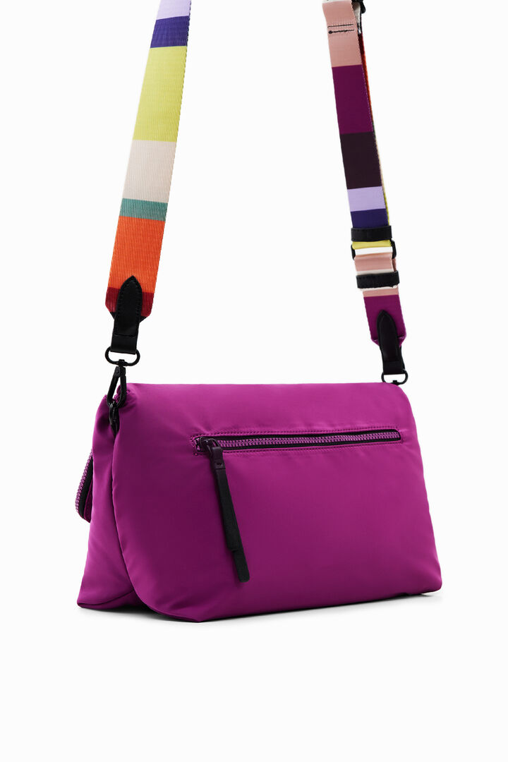 Large plain lightweight crossbody bag | Desigual