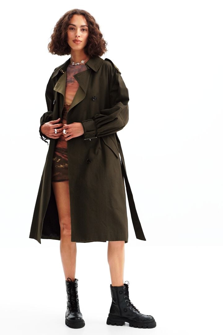 Oversize belted trench coat | Desigual