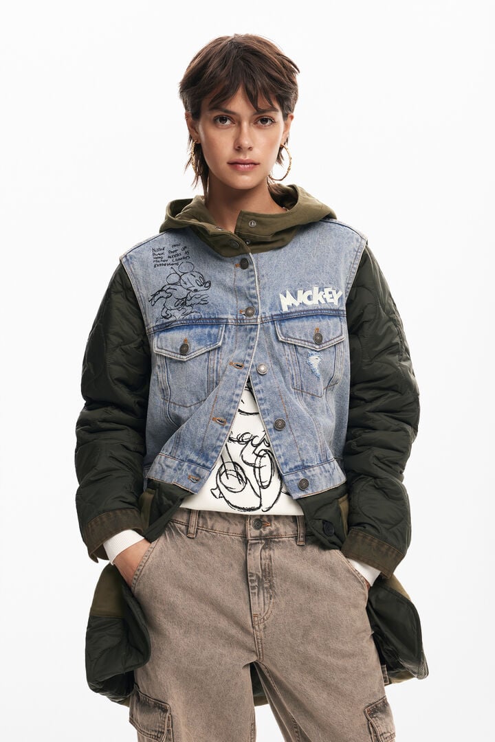 Parca híbrida capucha Mickey | Desigual
