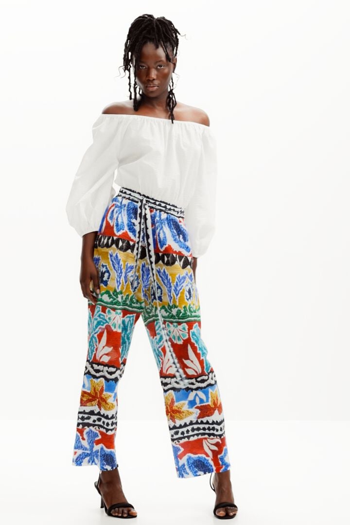 Stella Jean ethnic long jumpsuit | Desigual