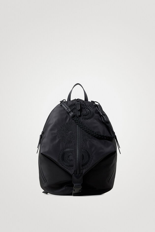 Nylon backpack mandalas