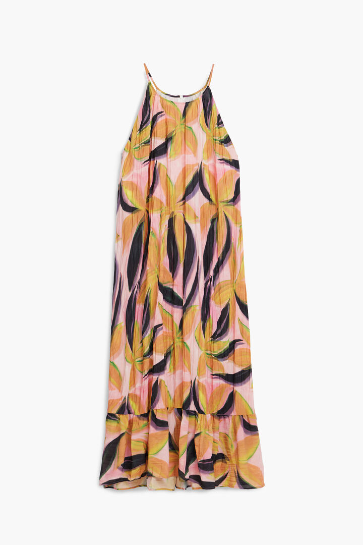 Crinkled effect midi dress | Desigual