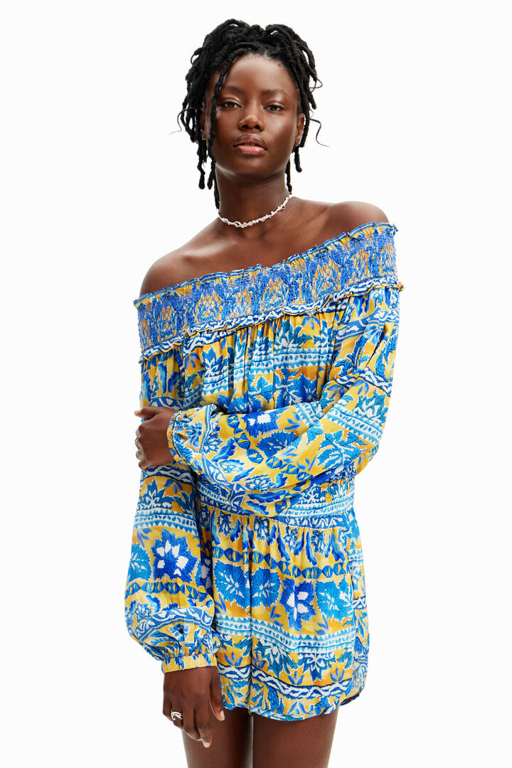Combinaison courte tutti frutti Stella Jean | Desigual