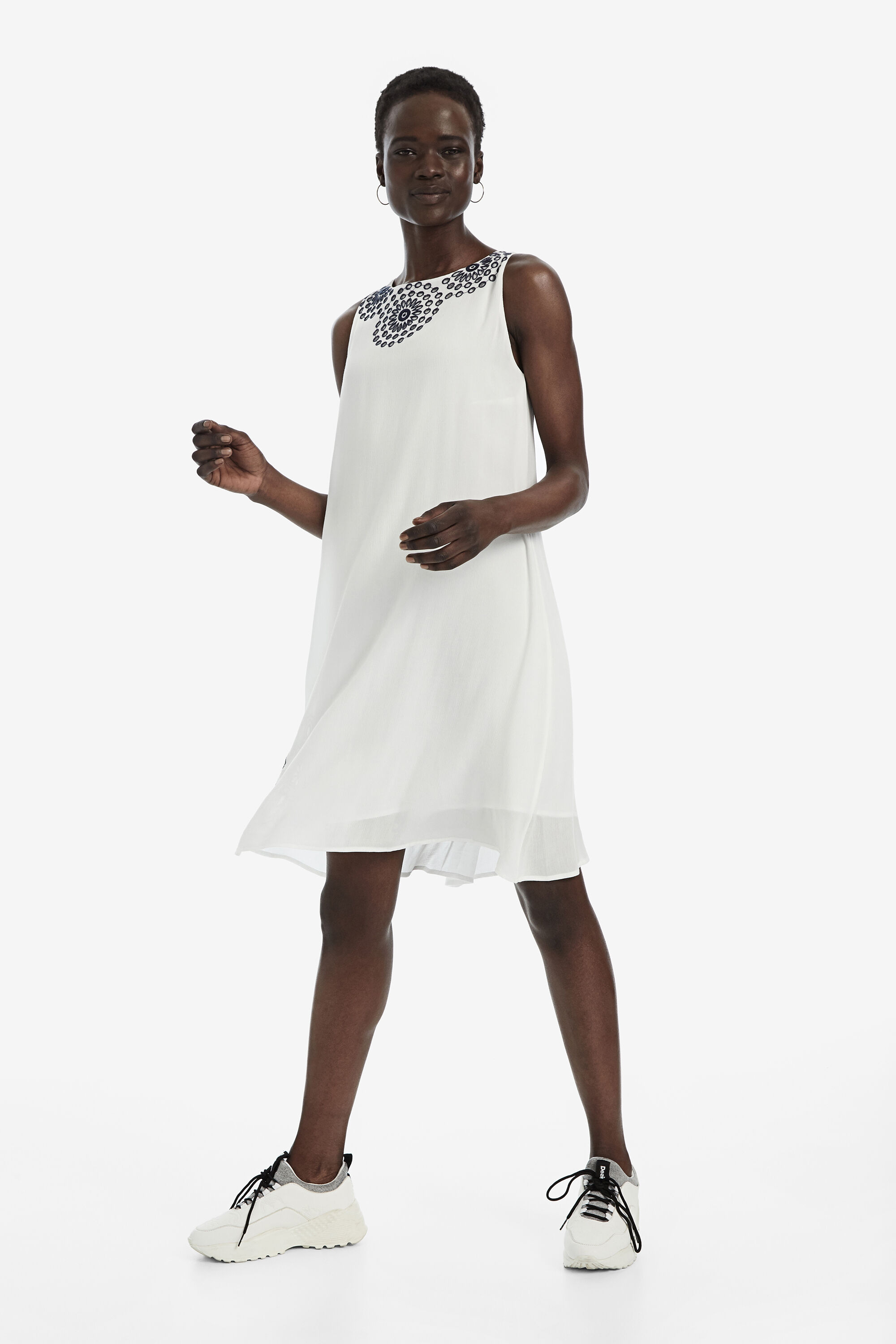 Vestido trapecio blanco Donna | Vestido trapecio blanco Donna |