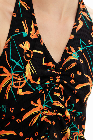 Top curt frunzit | Desigual