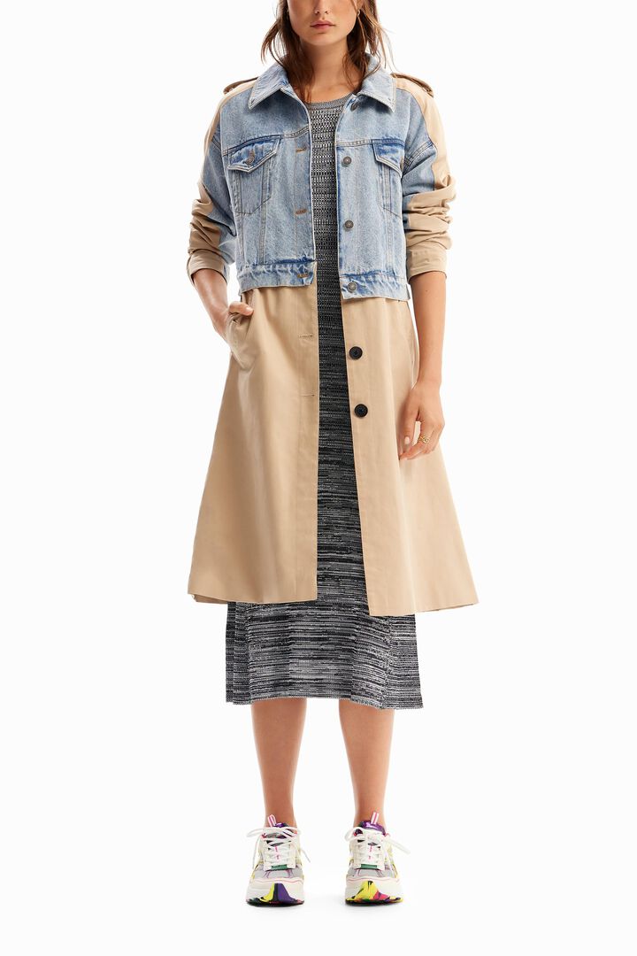 Gabardina h&iacute;brida denim | Desigual