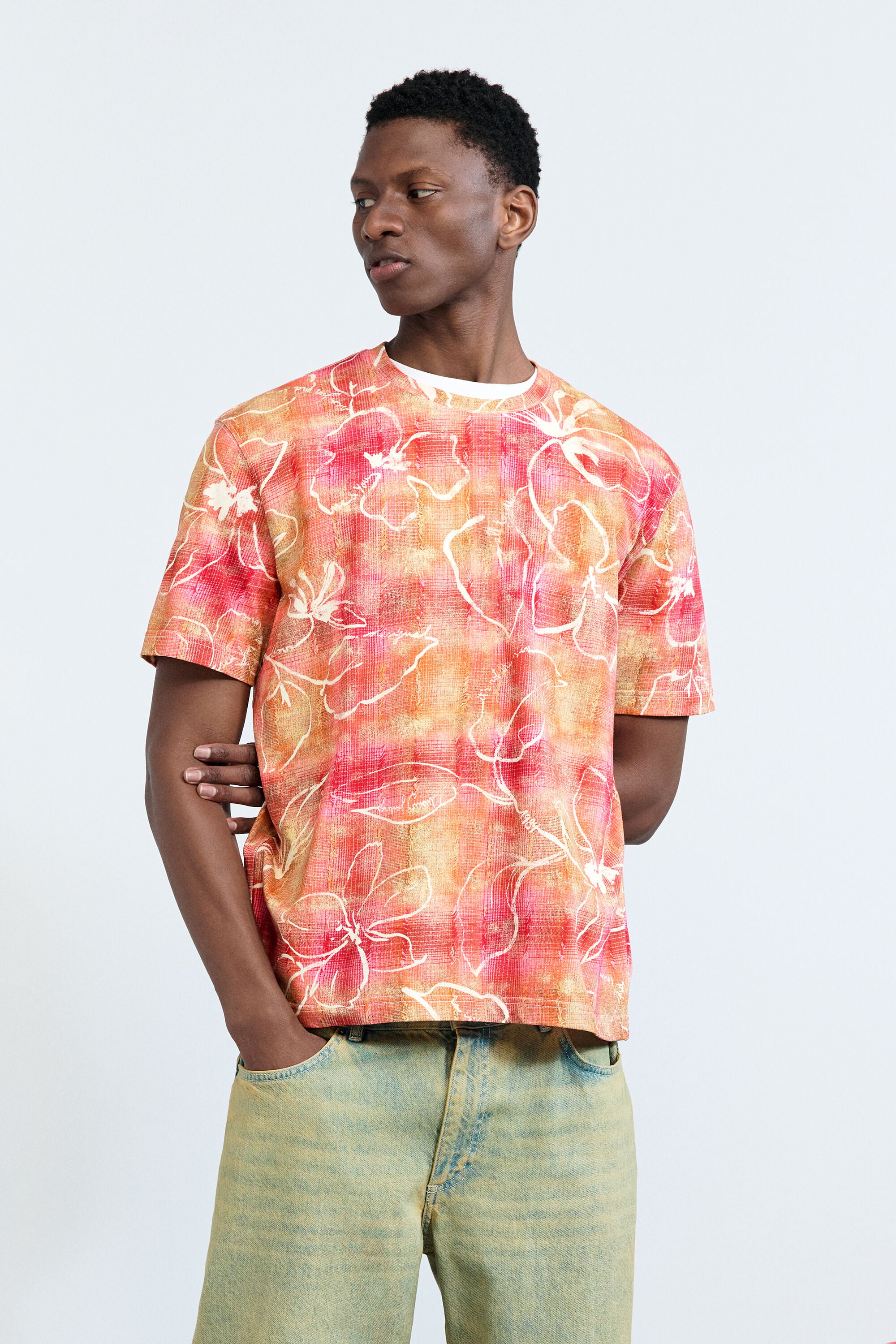 Camiseta estampado arty