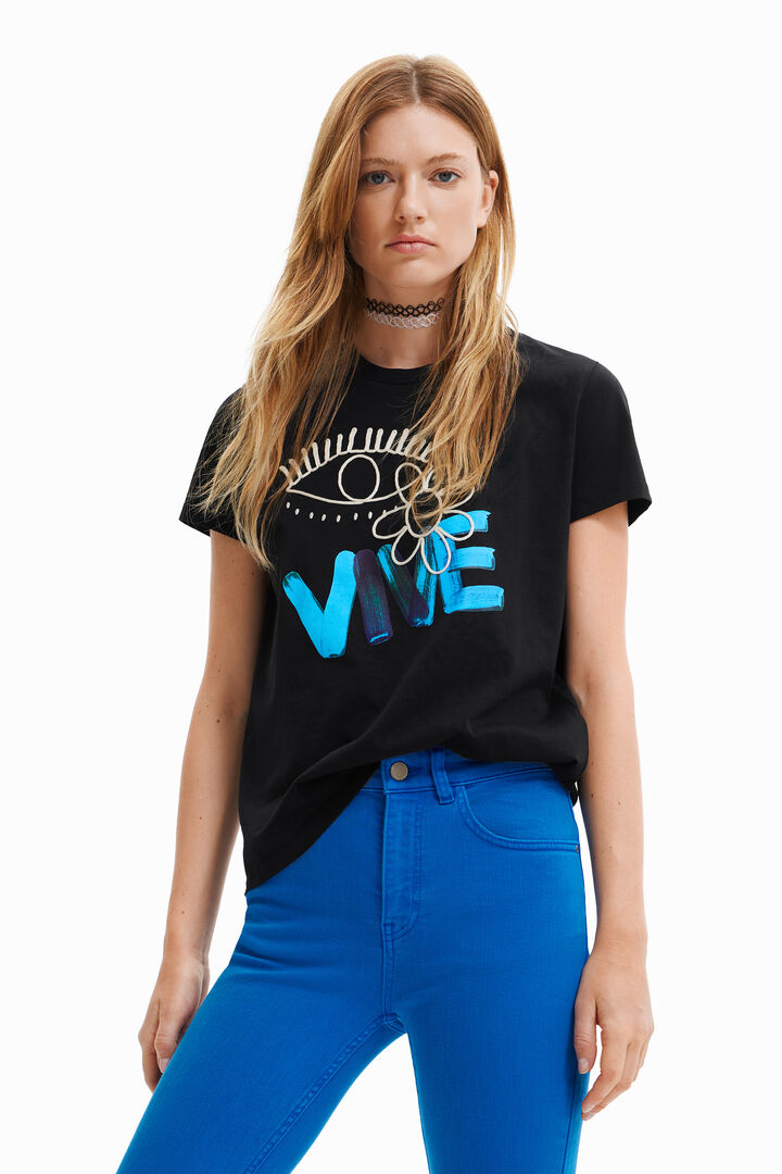 Camiseta "Vive" | Desigual
