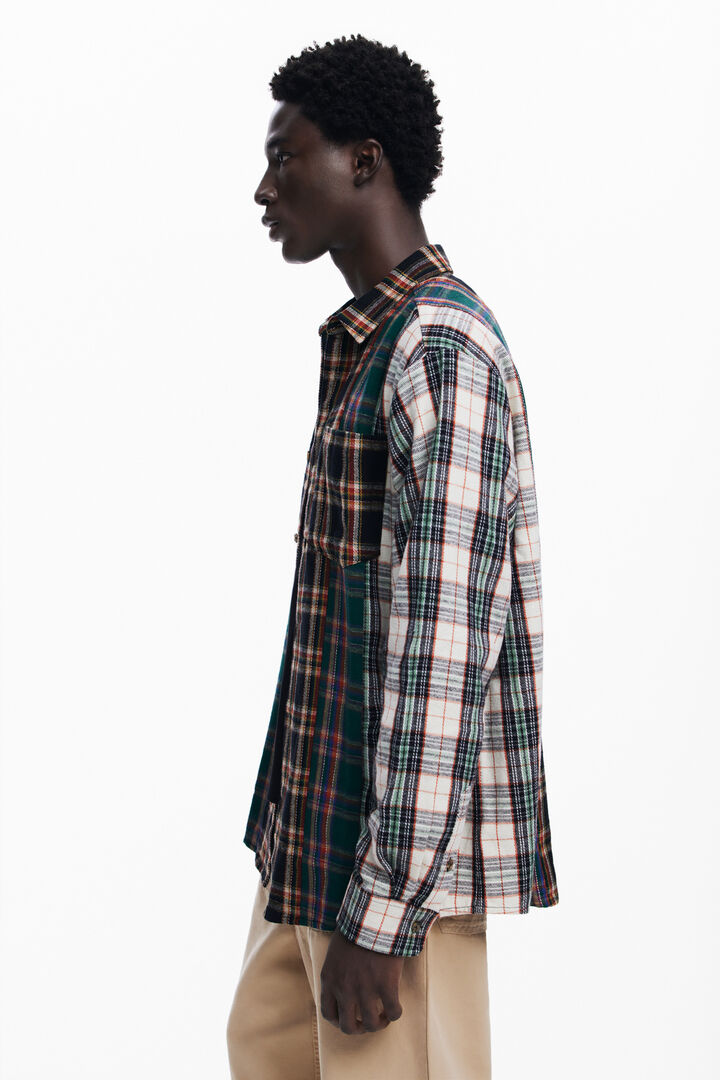 Patchwork check shirt | Desigual
