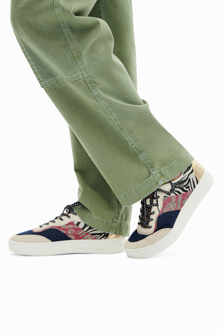 Patchwork platform sneakers | Desigual