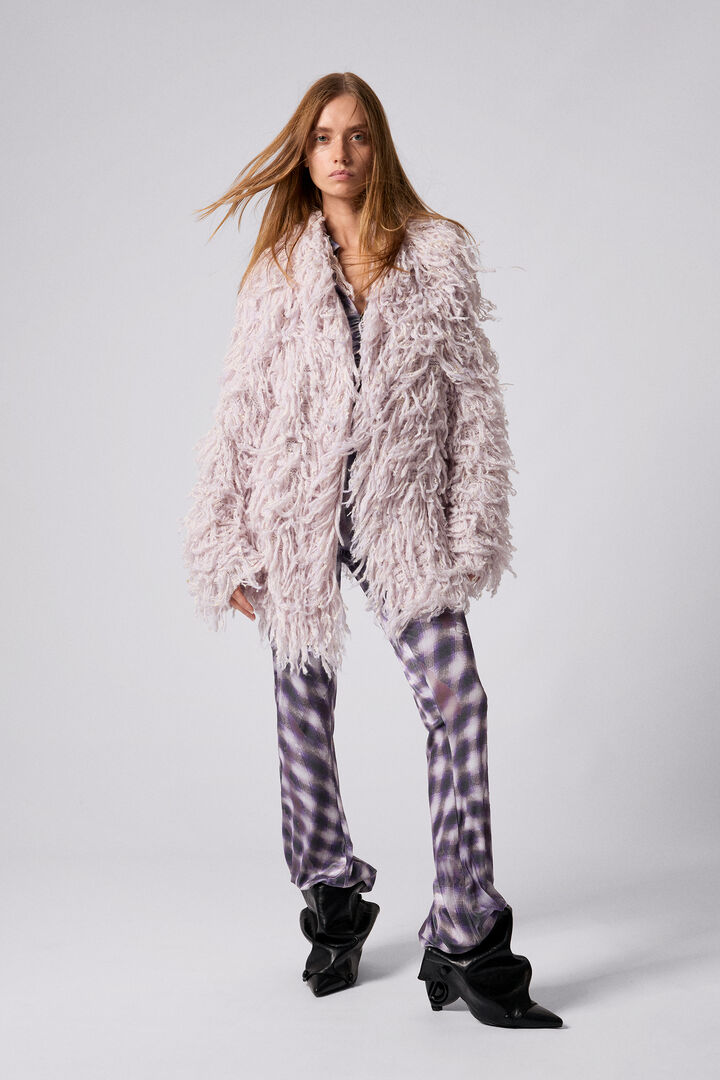 Hair cardigan sweater