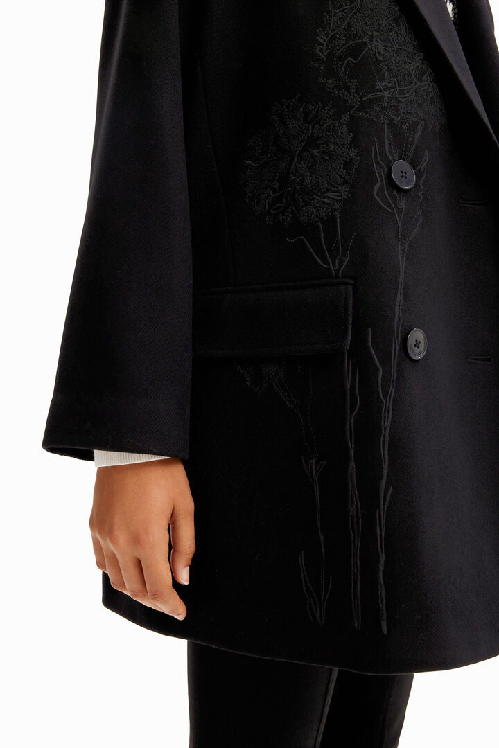 M. Christian Lacroix kétsoros kötött gyapjú kabát | Desigual