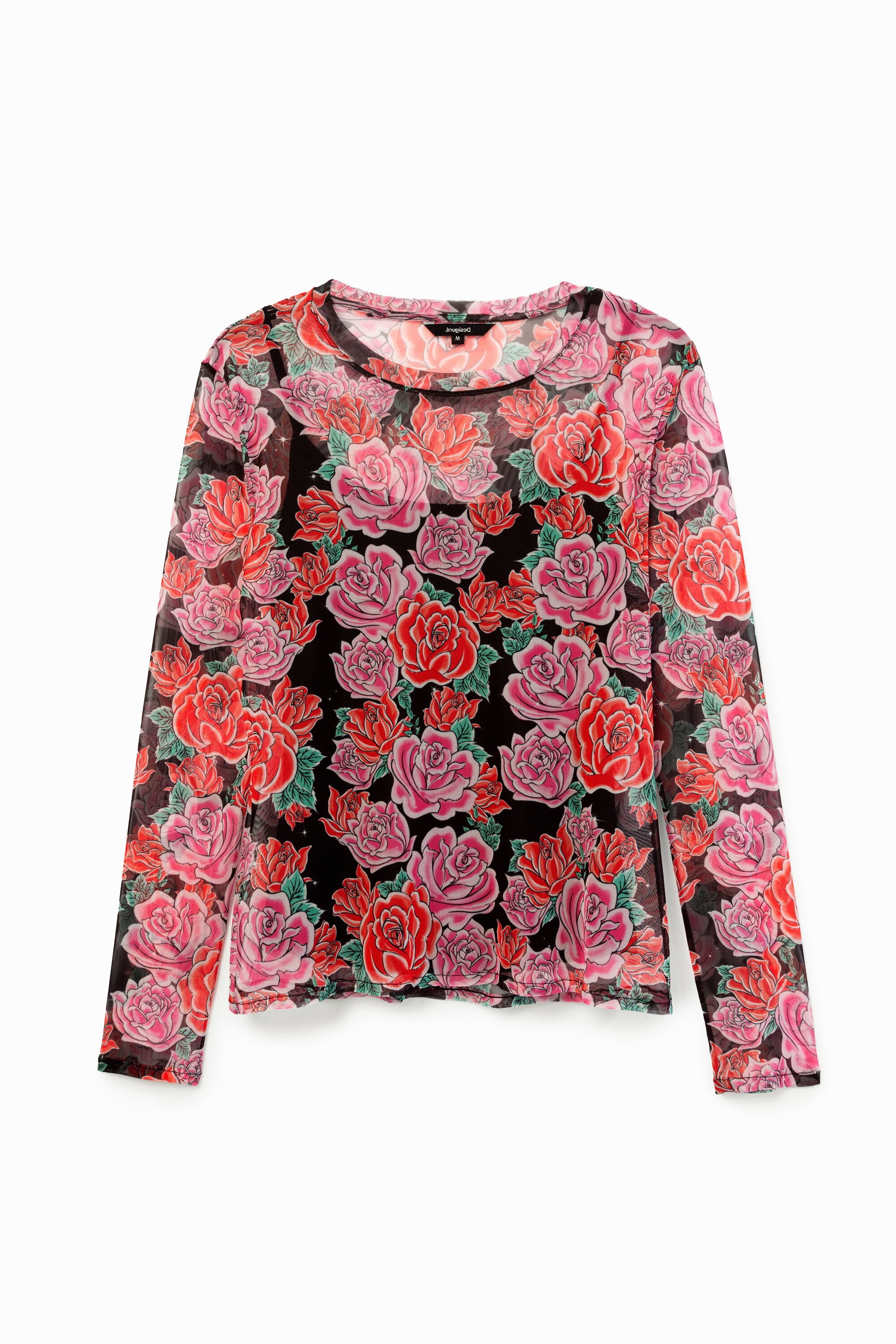 Shirt im Slim Fit mit Blumen