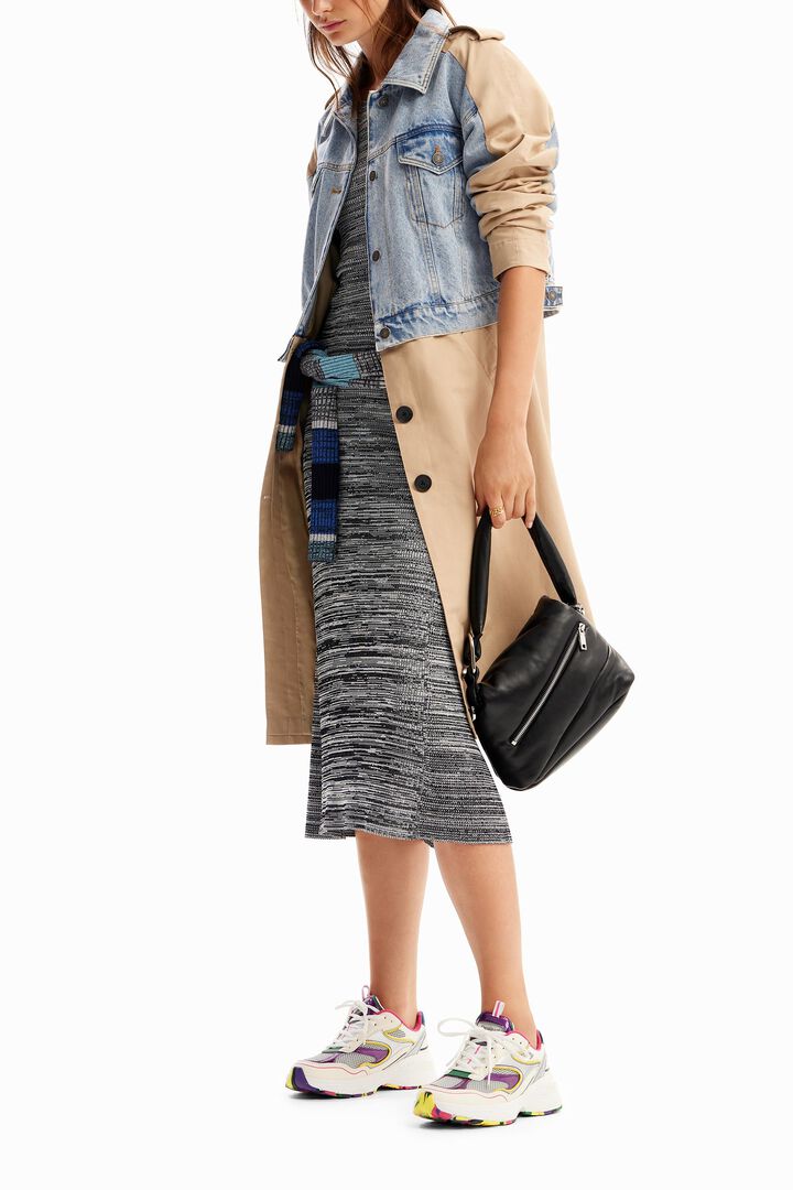Hybrid denim trench coat | Desigual