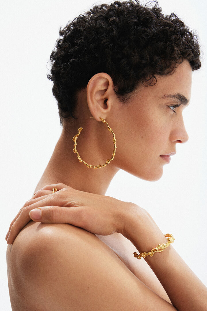 Brazalete fino baño oro Zalio | Desigual