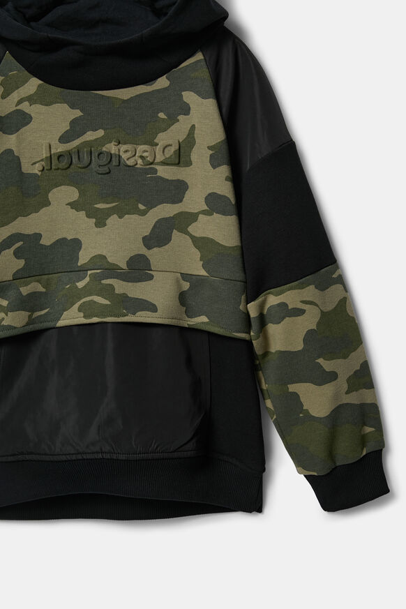 Hooded camouflage sweatshirt | Desigual