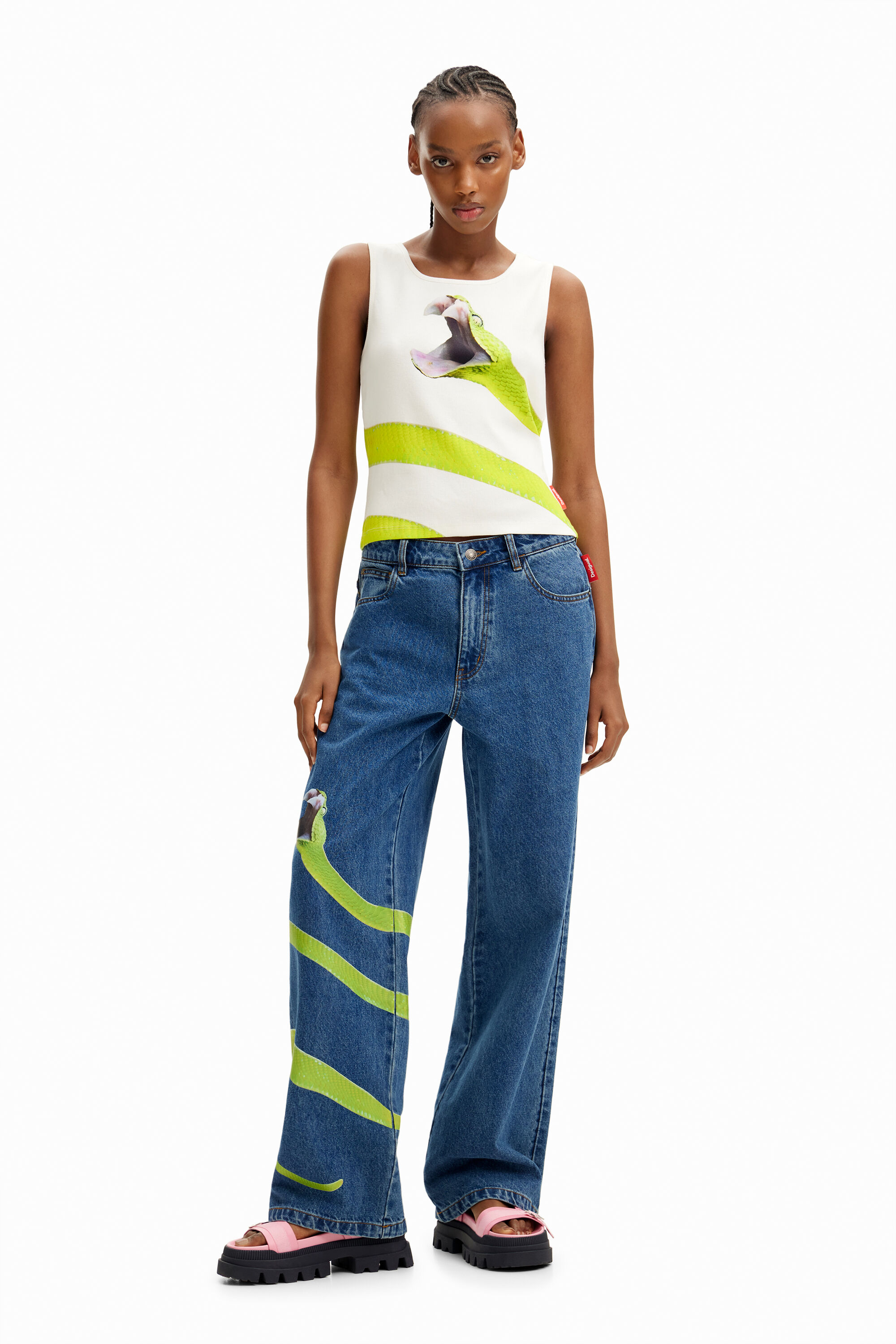 Desigual Tyler McGillivary snake top