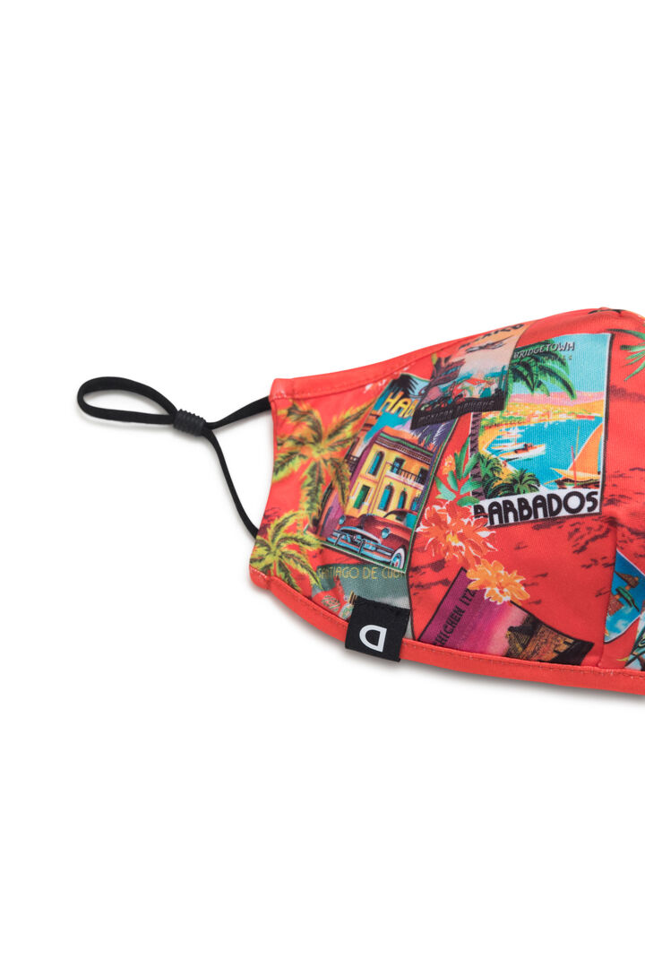 Tropical face mask + pouch | Desigual