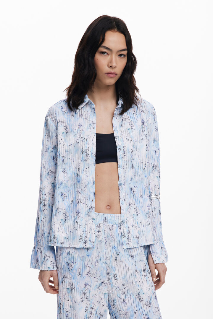 Calça longa plissada | Desigual
