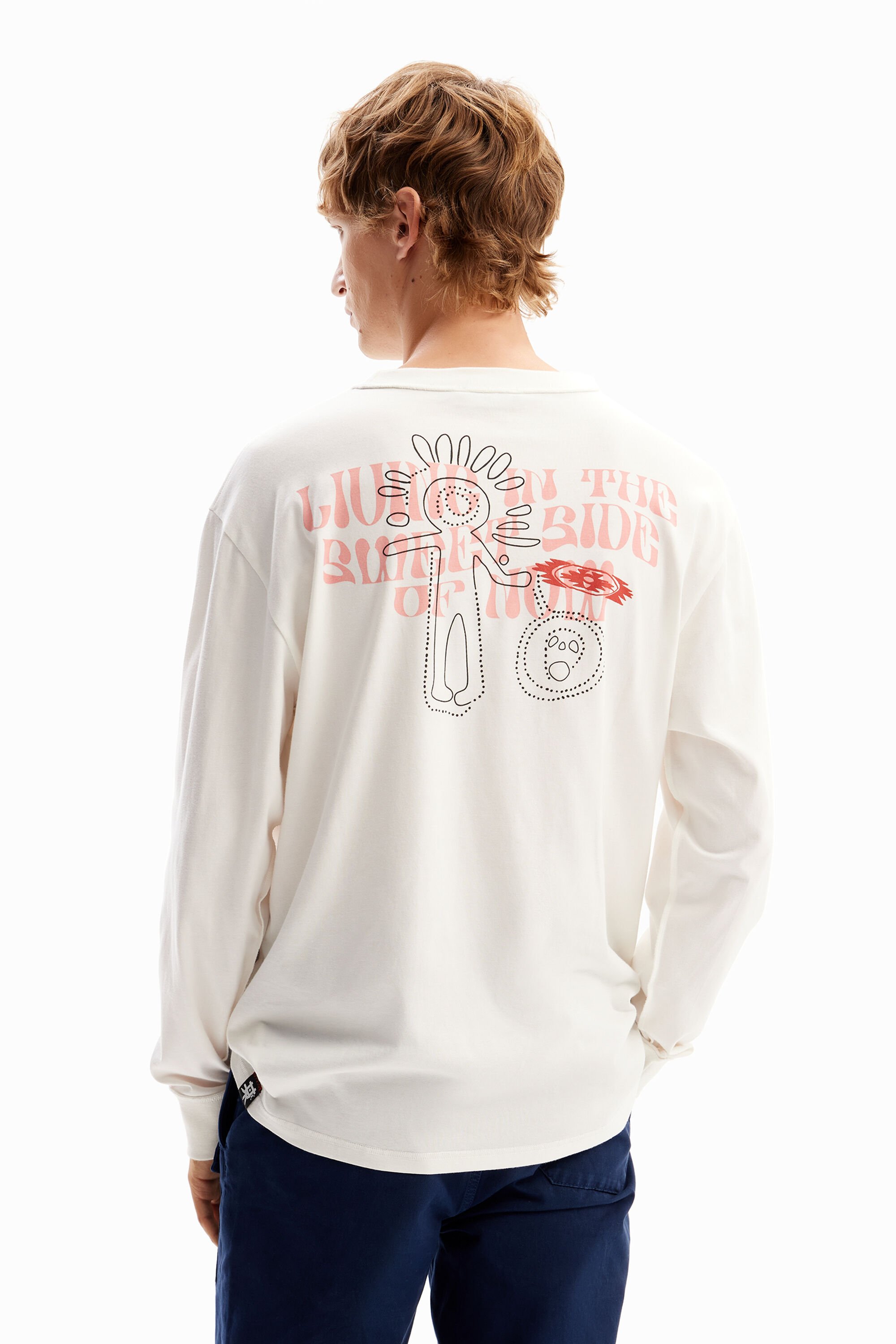 Arty messages T-shirt - WHITE - M