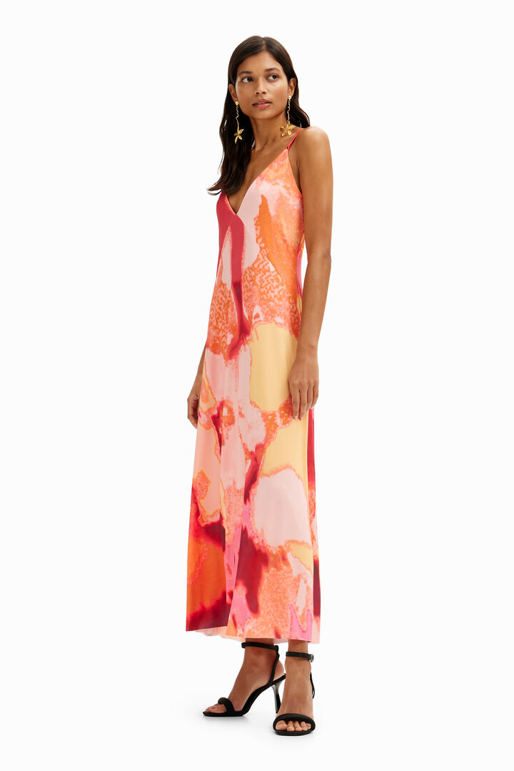 Robe midi nuisette floue | Desigual